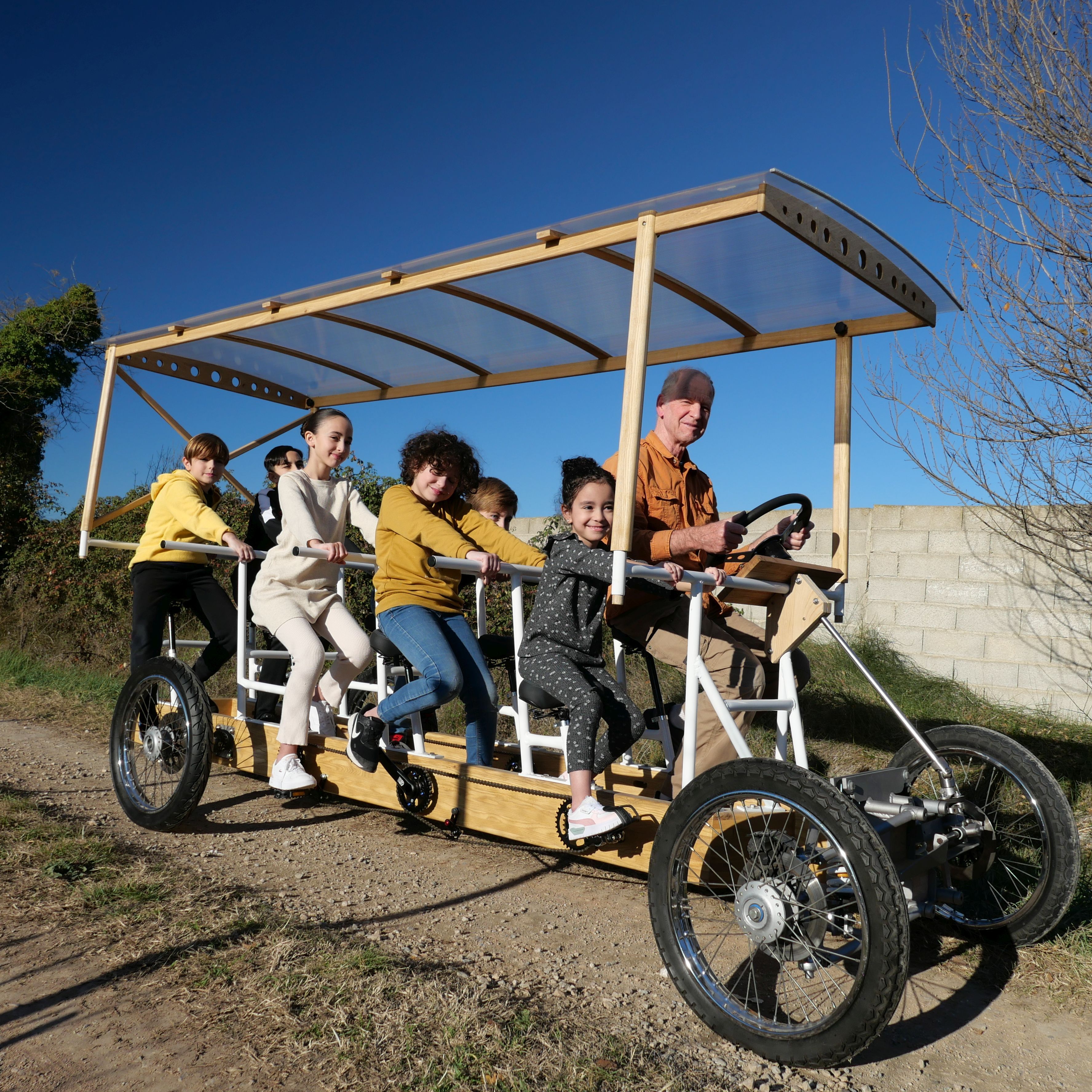 À l’école en vélo-BUS écologique