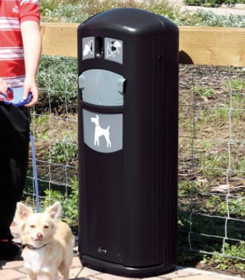 Sacs de déjections canines et des poubelles